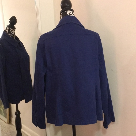 Twiggy London Royal Blue Twill Pea Coat​​​ - Picture 3 of 6